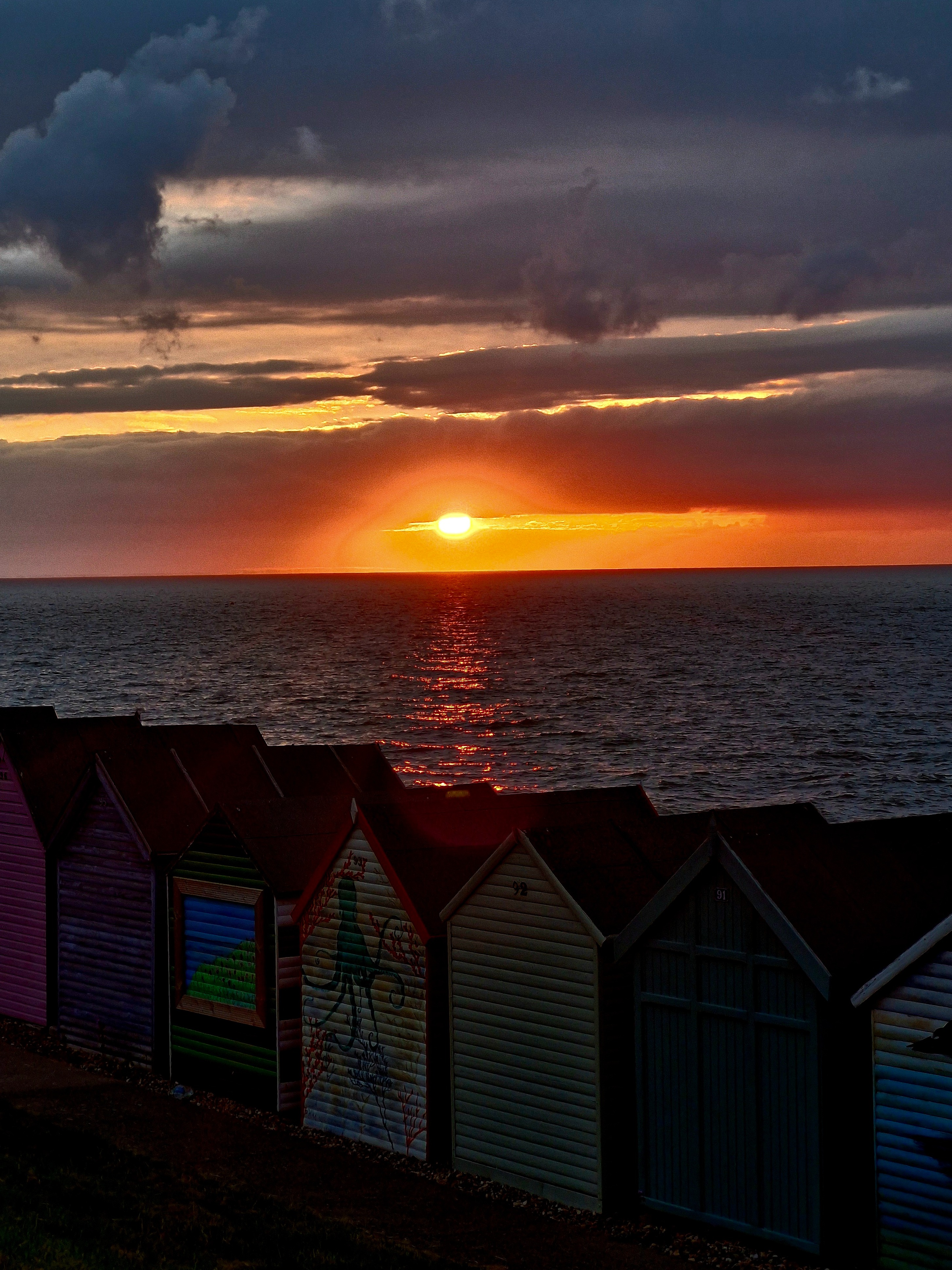 Seaside sun down